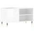 Mueble de discos madera de ingeniería blanco brillo 85x38x48
