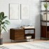 Mueble de discos madera de ingeniería marrón roble 85x38x48