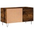 Mueble de discos madera de ingeniería roble ahumado 85x38x48