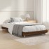 Estructura de cama sin colchón madera marrón roble 90x200