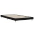 Estructura de cama madera de ingeniería negra 90x200