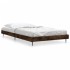 Estructura de cama sin colchón madera roble ahumado 90x200