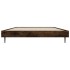 Estructura de cama sin colchón madera roble ahumado 90x200