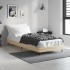 Estructura de cama sin colchón madera roble Sonoma 75x190