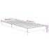 Estructura de cama sin colchón madera roble Sonoma 75x190