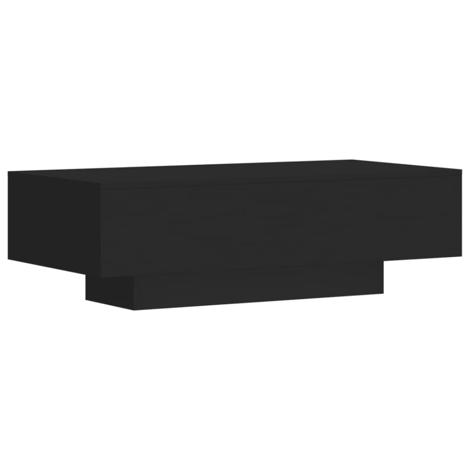 Mesa de centro madera de ingeniería negro 100x49,5x31