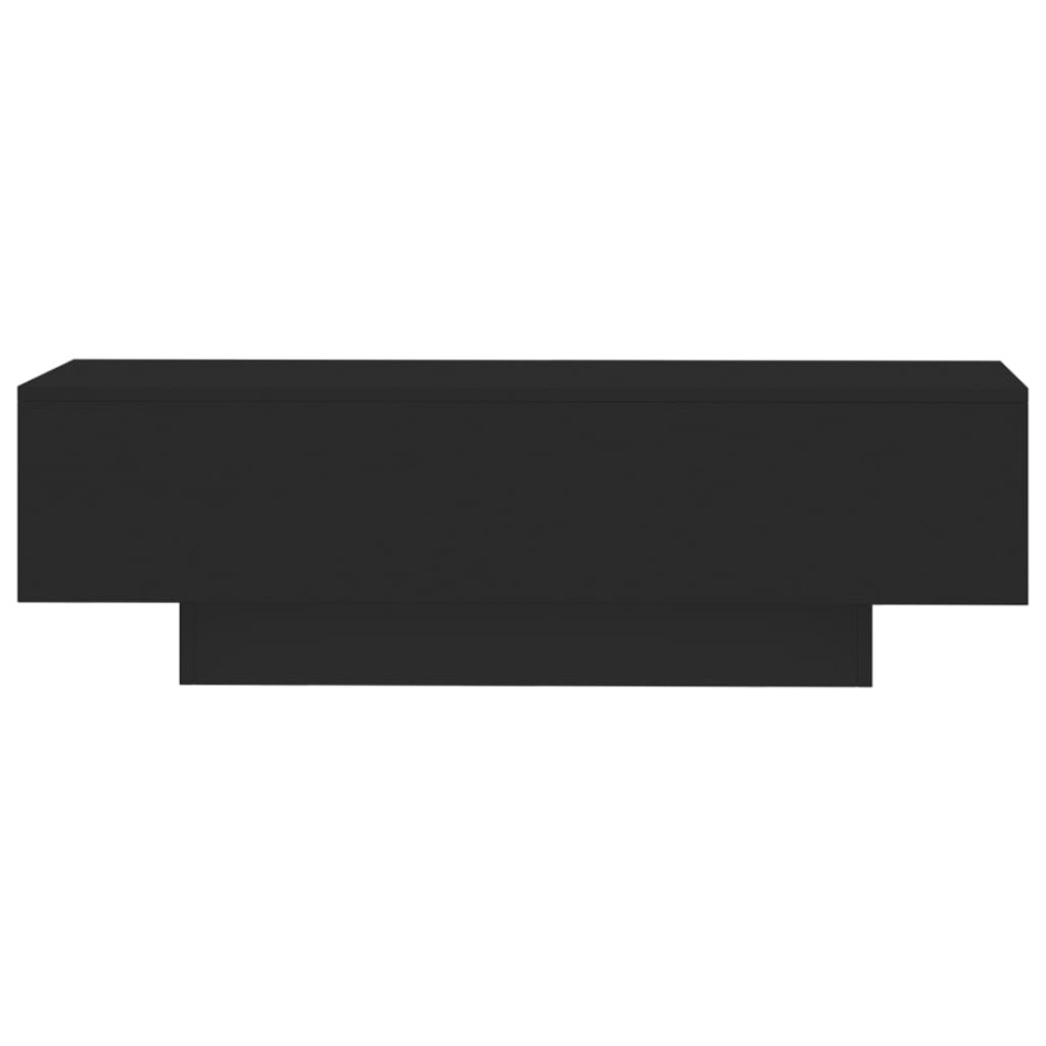 Mesa de centro madera de ingeniería negro 100x49,5x31