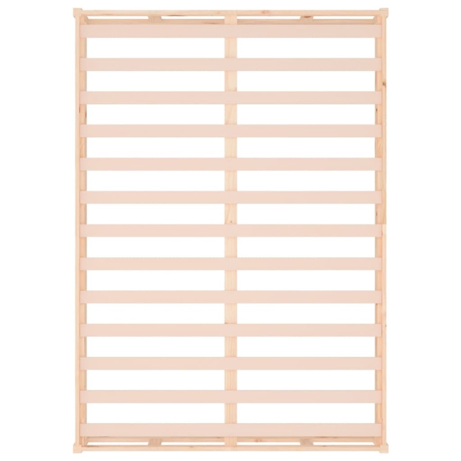 Estructura de cama de madera maciza 120x200