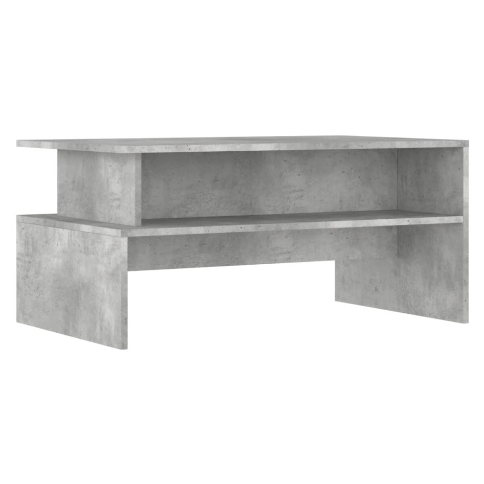 Mesa de centro madera de ingeniería gris hormigón 90x55x42,5