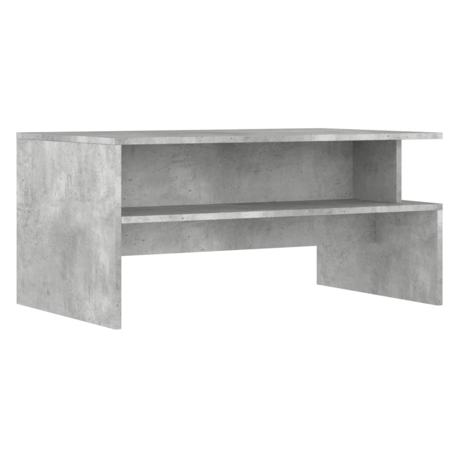 Mesa de centro madera de ingeniería gris hormigón 90x55x42,5