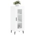 Aparador de madera contrachapada blanco brillante 34,5x34x90