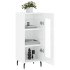 Aparador de madera contrachapada blanco brillante 34,5x34x90