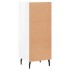 Aparador de madera contrachapada blanco brillante 34,5x34x90