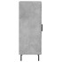 Aparador de madera contrachapada gris hormigón 34,5x34x90
