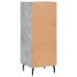 Aparador de madera contrachapada gris hormigón 34,5x34x90