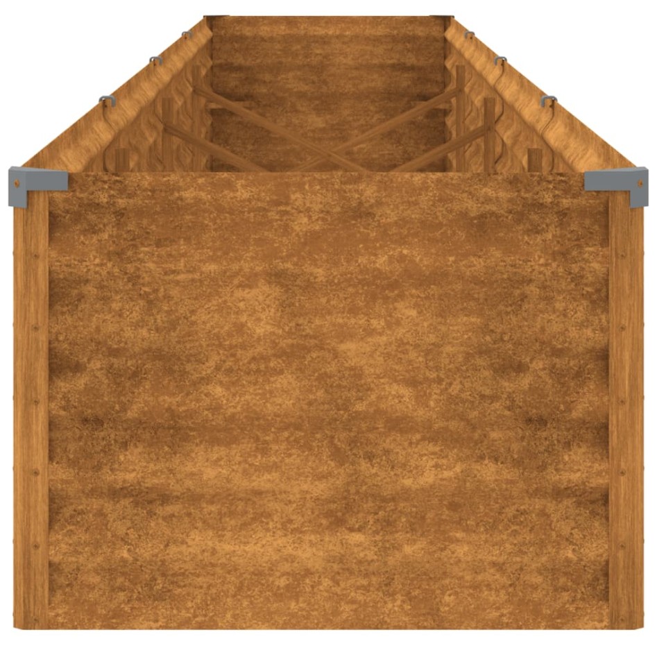 Jardinera acero corten 386x50x36