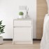 Mesitas de noche 2 uds madera maciza pino blanco 40x31x50