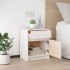 Mesitas de noche 2 uds madera maciza pino blanco 40x31x50