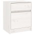 Mesitas de noche 2 uds madera maciza pino blanco 40x31x50