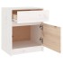 Mesitas de noche 2 uds madera maciza pino blanco 40x31x50