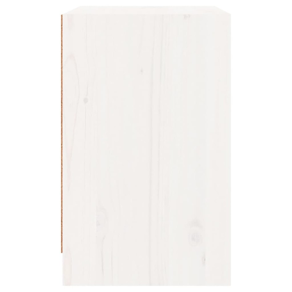 Mesitas de noche 2 uds madera maciza pino blanco 40x31x50