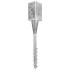 Picas de tierra 6 uds acero galvanizado plateado 8x8x57