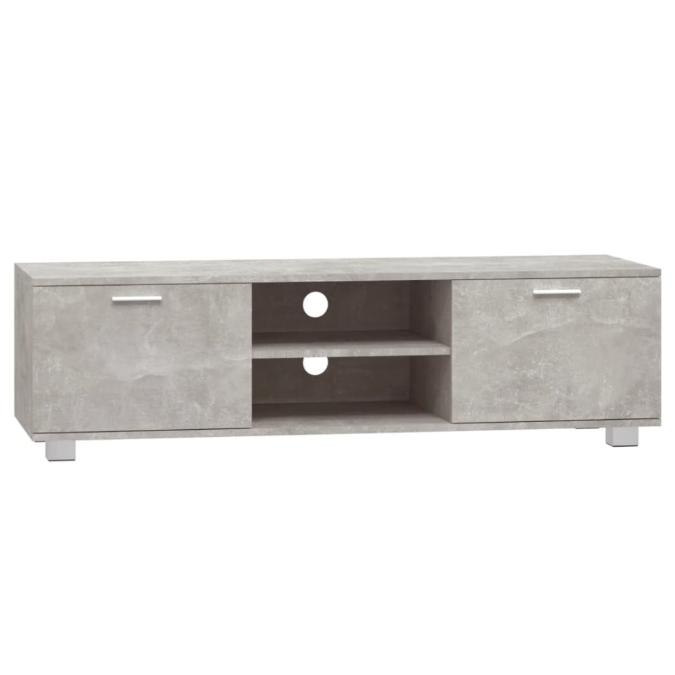 Mueble para TV madera contrachapada gris hormigón