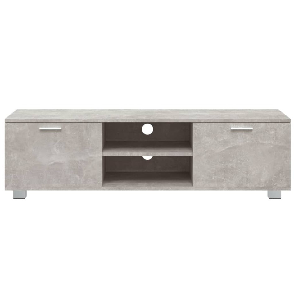 Mueble para TV madera contrachapada gris hormigón