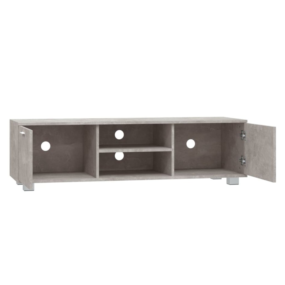 Mueble para TV madera contrachapada gris hormigón