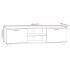 Mueble para TV madera contrachapada gris hormigón