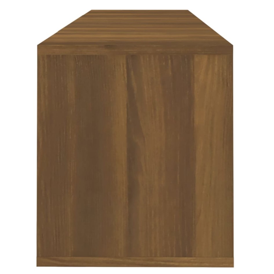 Mueble para TV madera contrachapada marrón roble 120x30x40,5