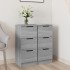 Aparadores 2 uds madera contrachapada gris Sonoma 30x30x70