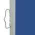 Toldo lateral retráctil para patio azul 140x300