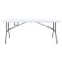 Mesa de jardín plegable HDPE blanco 180x72x72