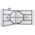 Mesa de jardín plegable HDPE blanco 180x72x72