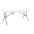 Mesa de jardín plegable HDPE blanco 180x72x72