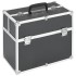 Estuche de maquillaje aluminio negro 38x23x34
