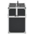 Estuche de maquillaje aluminio negro 38x23x34