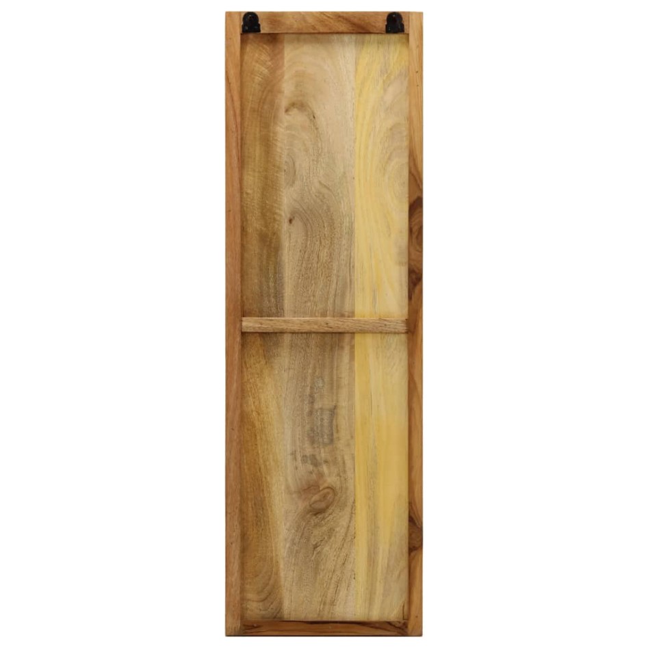 Percheros de pared 2 uds madera maciza de mango 36x110x3