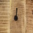 Percheros de pared 2 uds madera maciza de mango 36x110x3