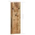 Percheros de pared 2 uds madera maciza de mango 36x110x3