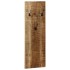 Percheros de pared 2 uds madera maciza de mango 36x110x3