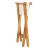 Sillas plegables 2 uds madera maciza de teca tela blanco