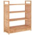 Zapatero con cajón madera maciza nogal 70x27x81