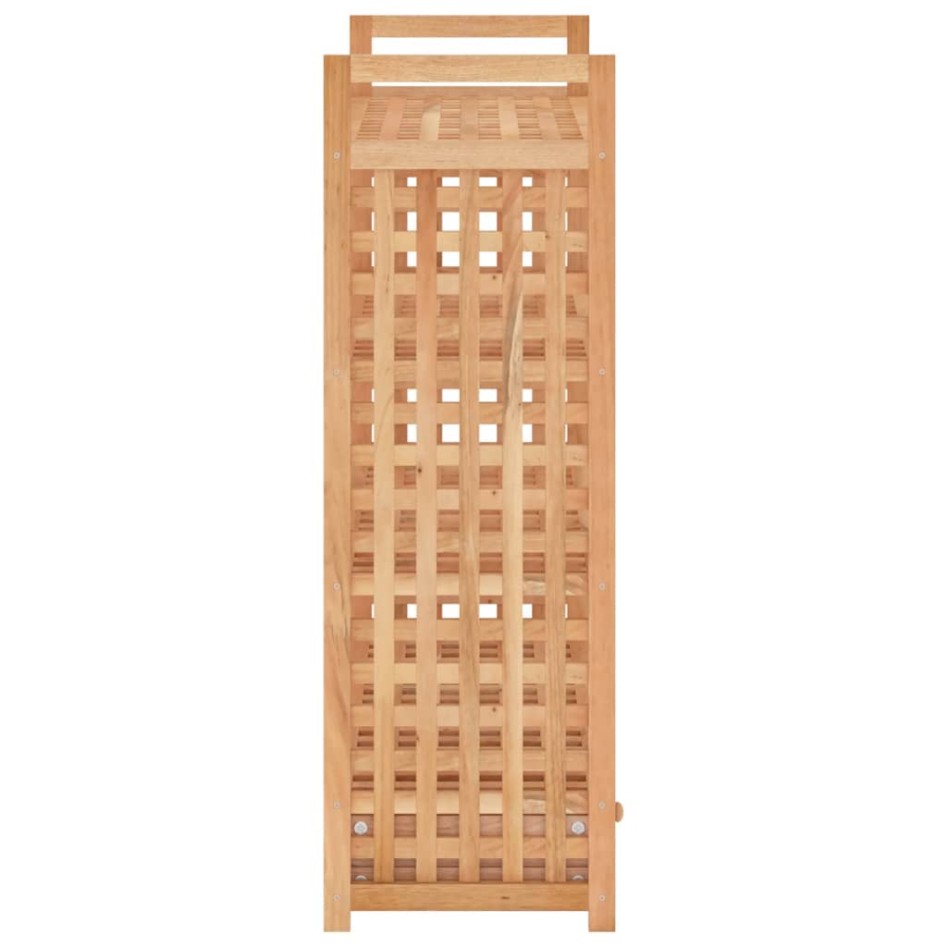 Zapatero con cajón madera maciza nogal 70x27x81