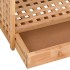 Zapatero con cajón madera maciza nogal 70x27x81