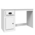Escritorio con cajón madera contrachapada blanco 115x50x75