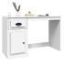 Escritorio con cajón madera contrachapada blanco 115x50x75