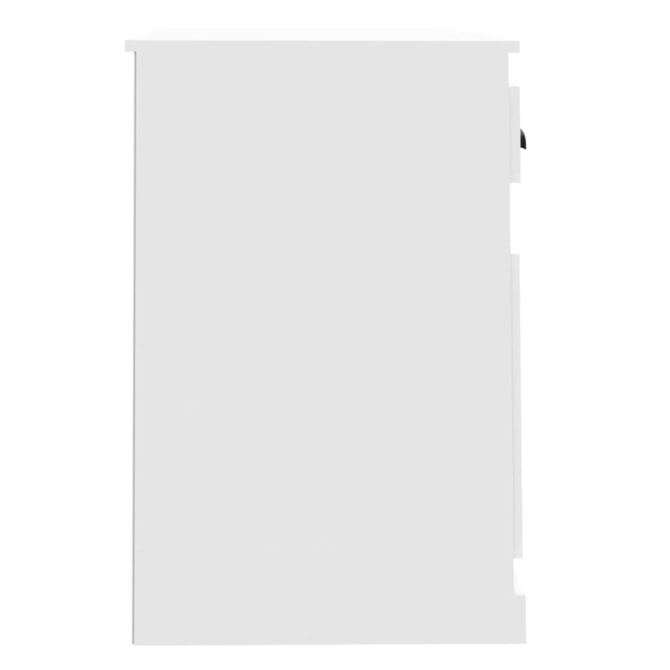 Escritorio con cajón madera contrachapada blanco 115x50x75