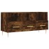 Mueble de TV madera de ingeniería roble ahumado 102x36x50